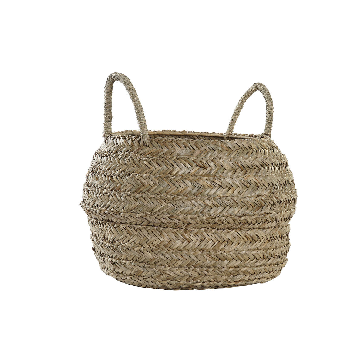 Dekorativ korg DKD Home Decor Naturell Sjögräs - 4