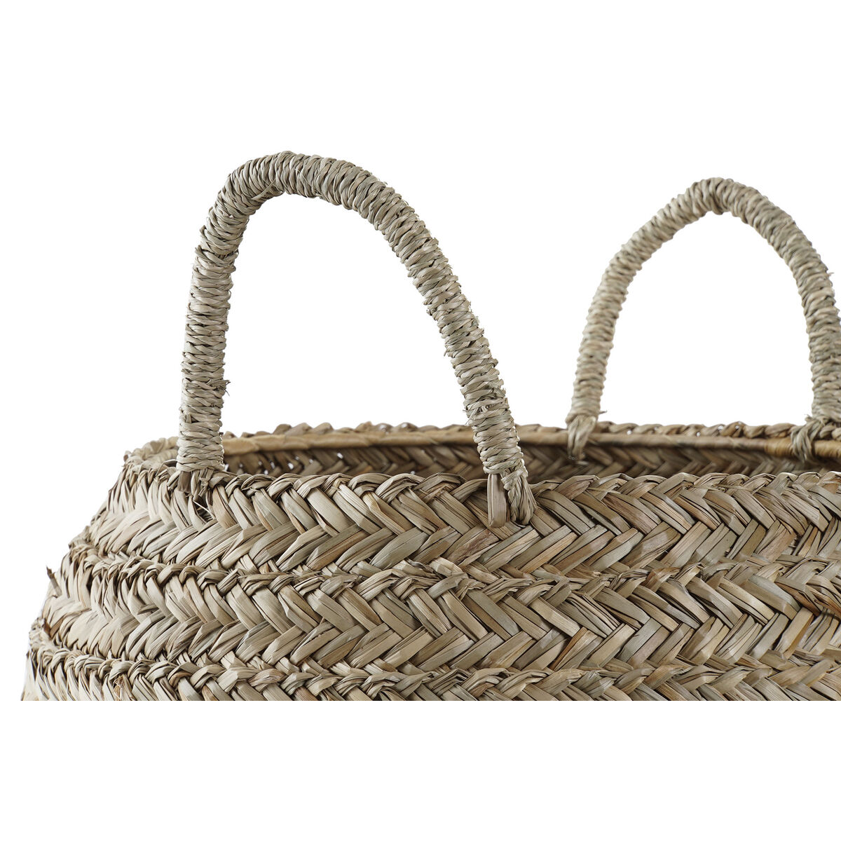 Dekorativ korg DKD Home Decor Naturell Sjögräs - 6