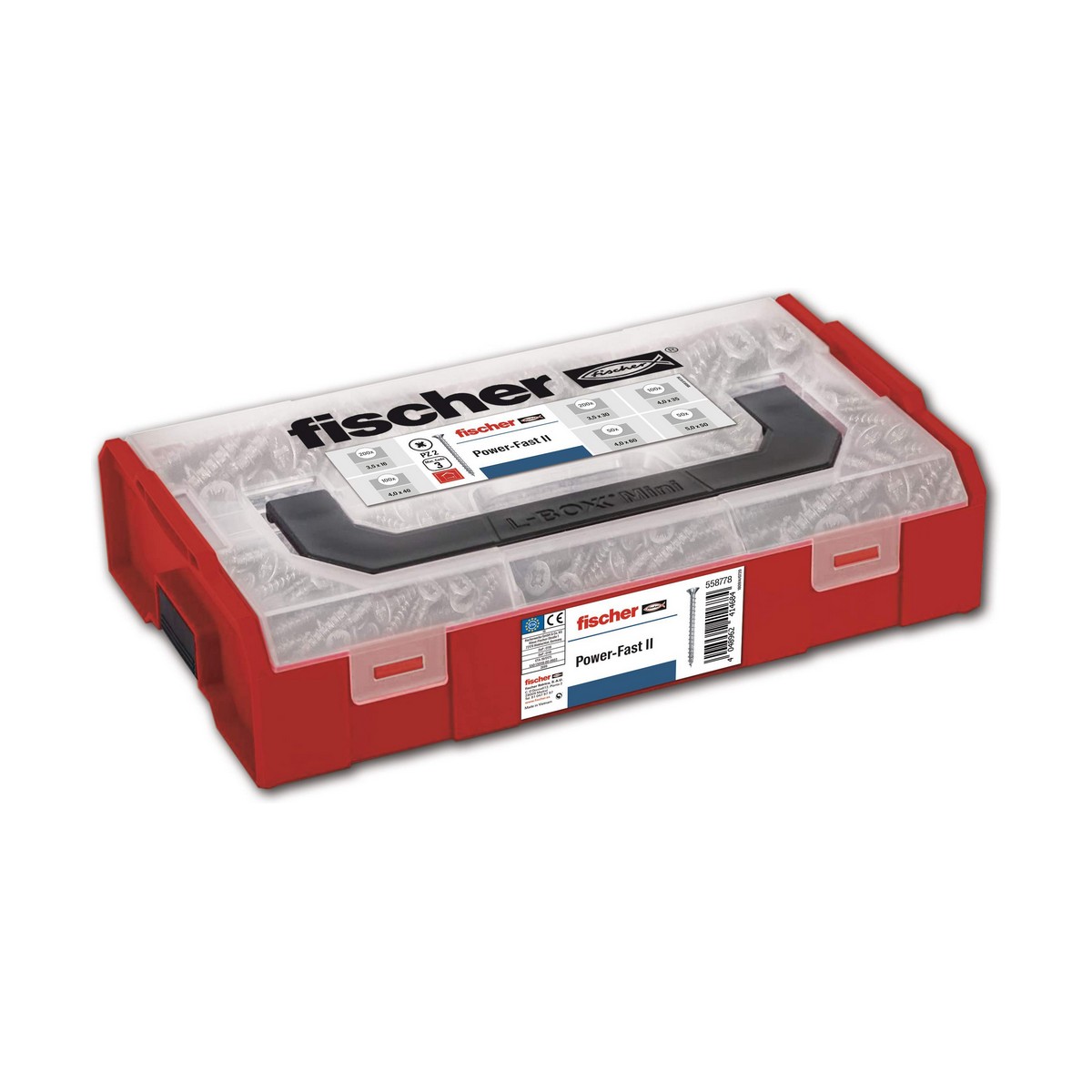 Skruvsats Fischer fpfii fixtainer 558778 - 5