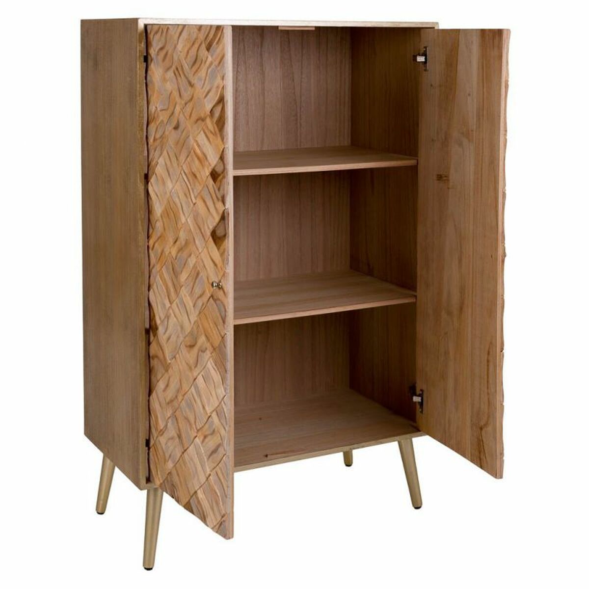 Skåp Alexandra House Living Brun Paulowniaträ 42 x 125 x 76 cm - 4
