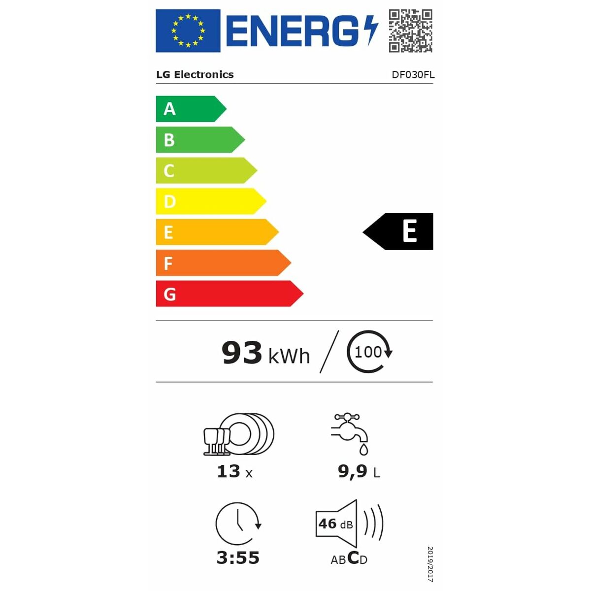 Diskmaskin LG DF030FL Stål 60 cm - 7