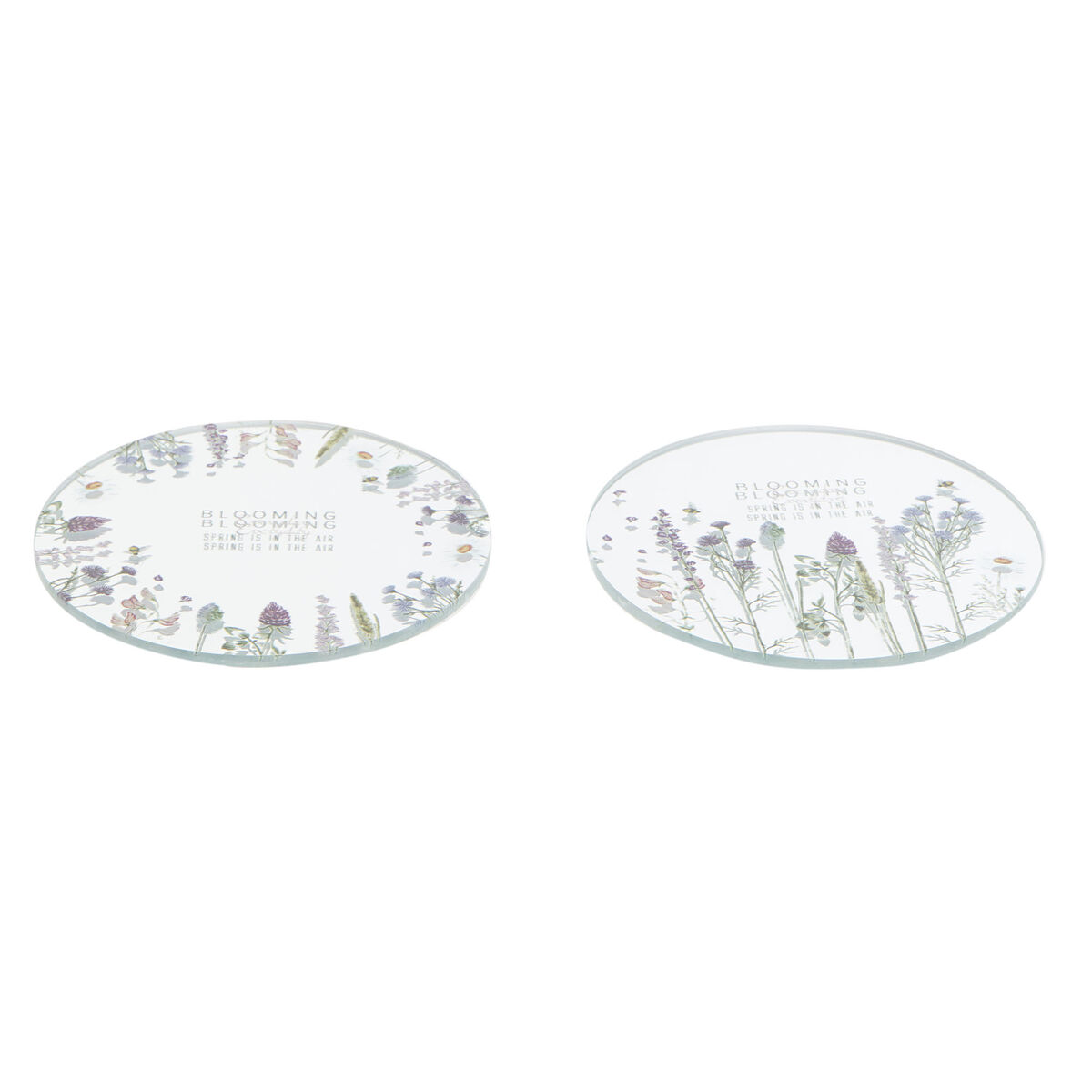 Lykta DKD Home Decor Glas Multicolour Fjäril (10 x 10 x 1 cm) (2 unidades)