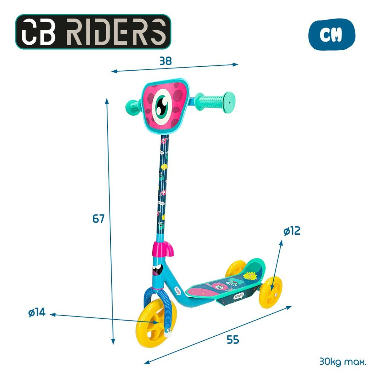 Sparkcykel Colorbaby Monster (4 antal) - 12