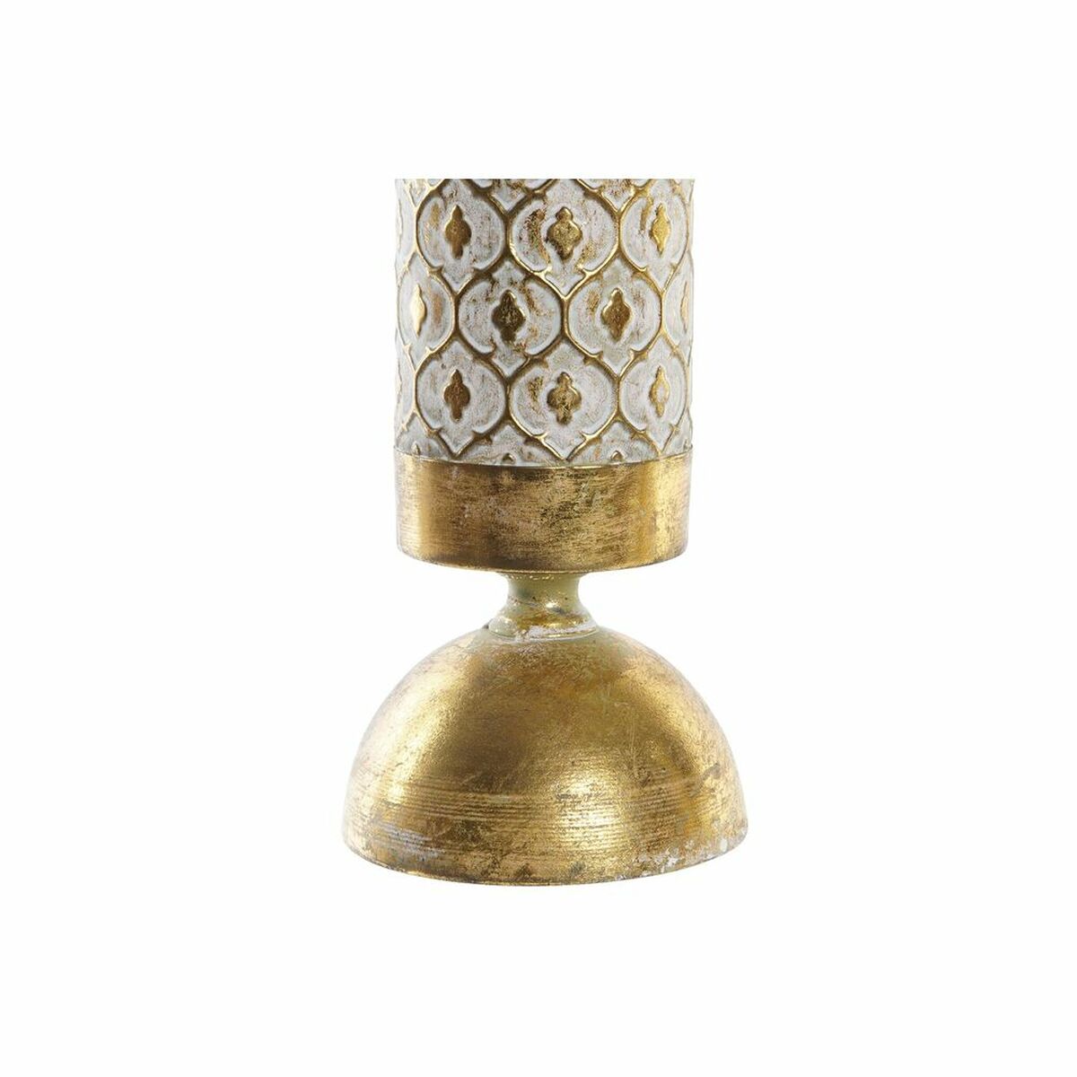 Ljusstakar DKD Home Decor Gyllene Metall (11 x 11 x 41 cm) (2 unidades) - 3