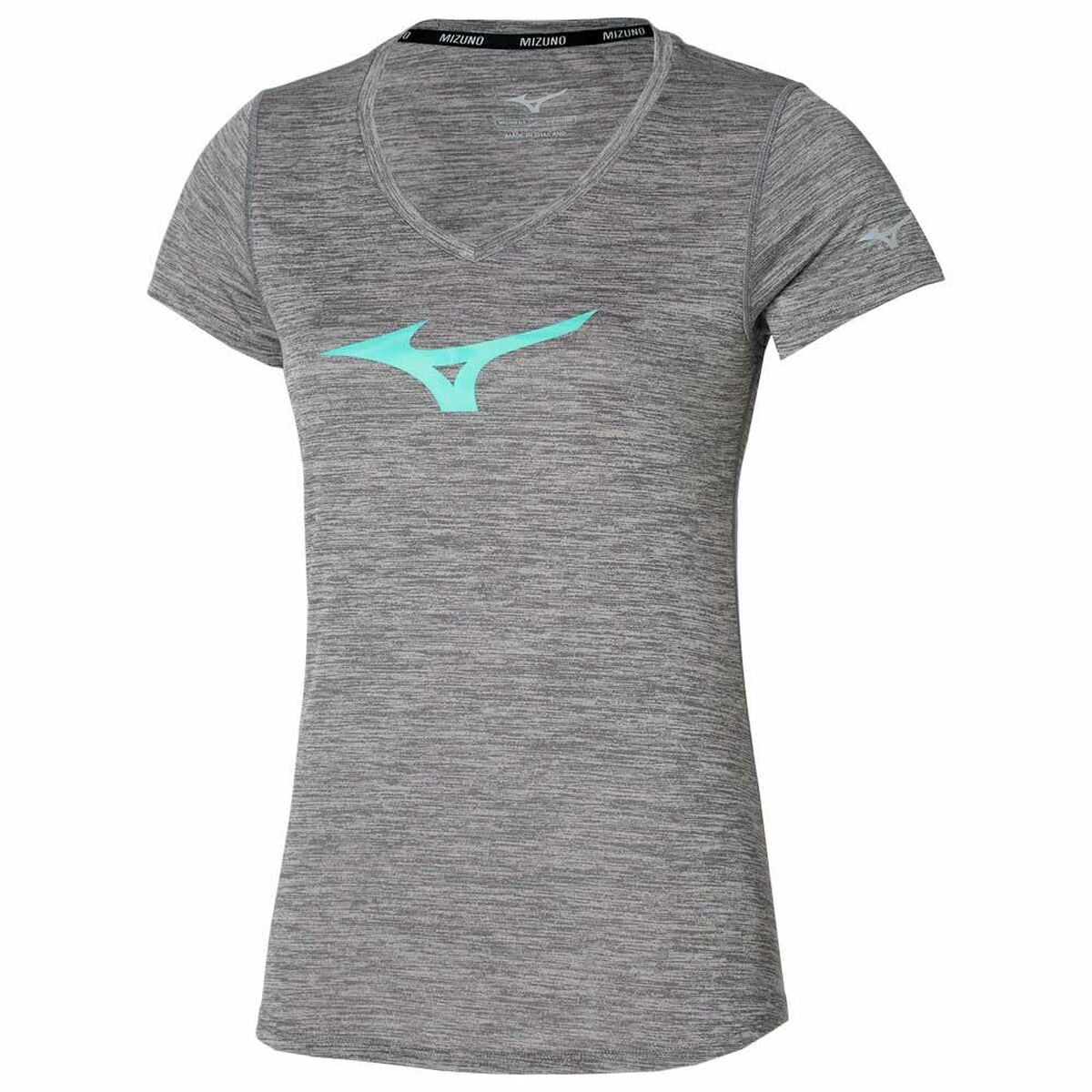 T-shirt med kortärm Dam Mizuno Grå