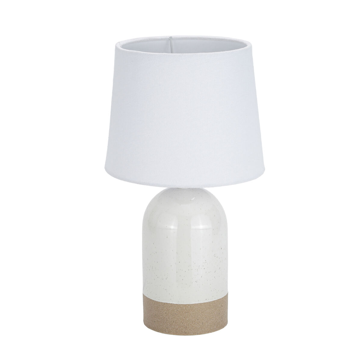 Bordslampa Versa Duo Vit linne Keramik 40 W 18 x 32,5 cm