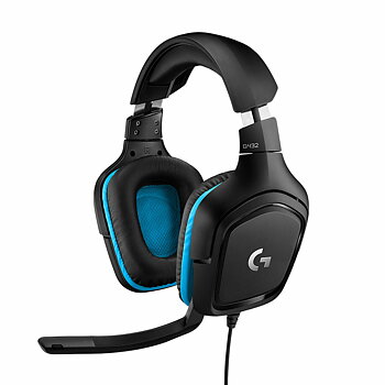 Spelhörlurar med mikrofon Logitech 981-000770 Blå Svart