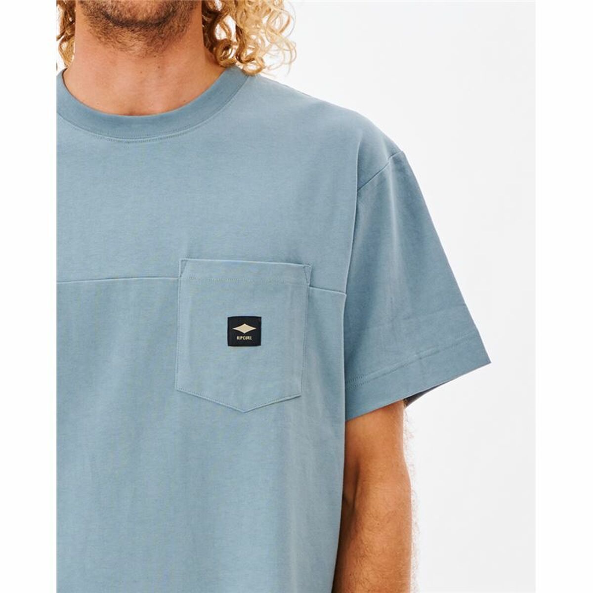 T-shirt med kortärm Herr Rip Curl Pocket Quality Surf  Blå - 12