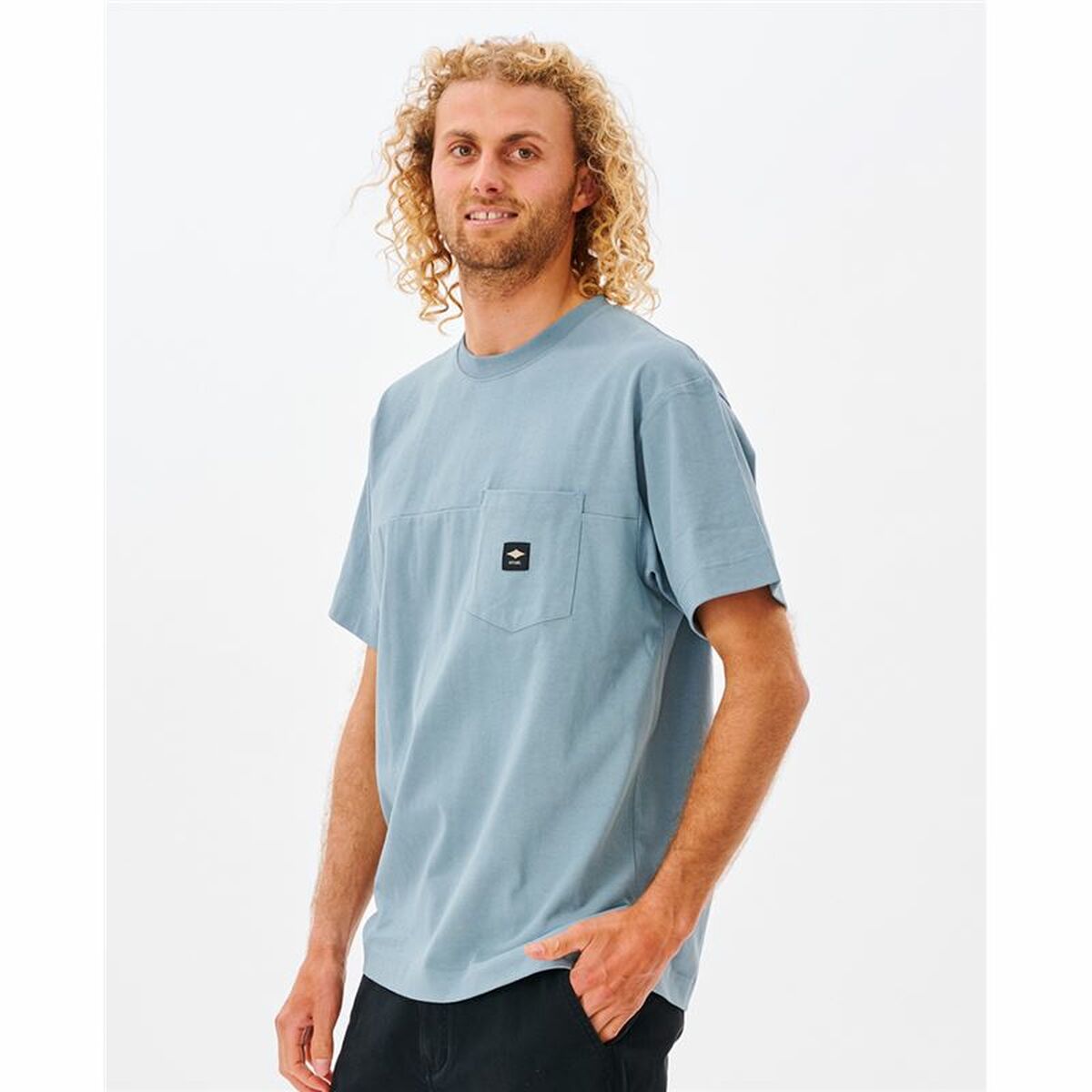 T-shirt med kortärm Herr Rip Curl Pocket Quality Surf  Blå - 8