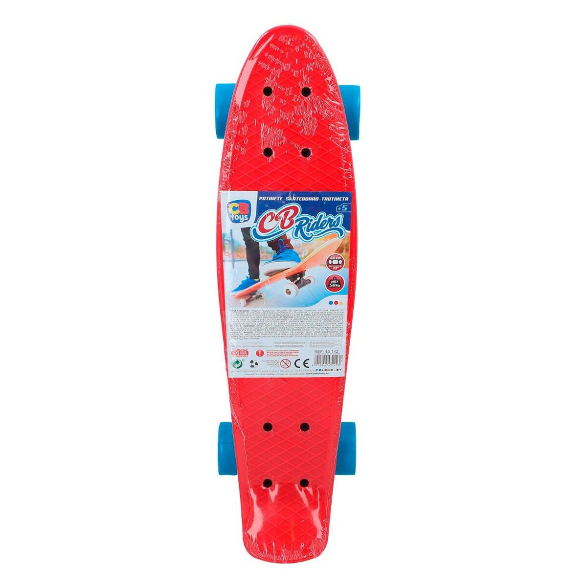 Skateboard Colorbaby Röd (6 antal) - 2