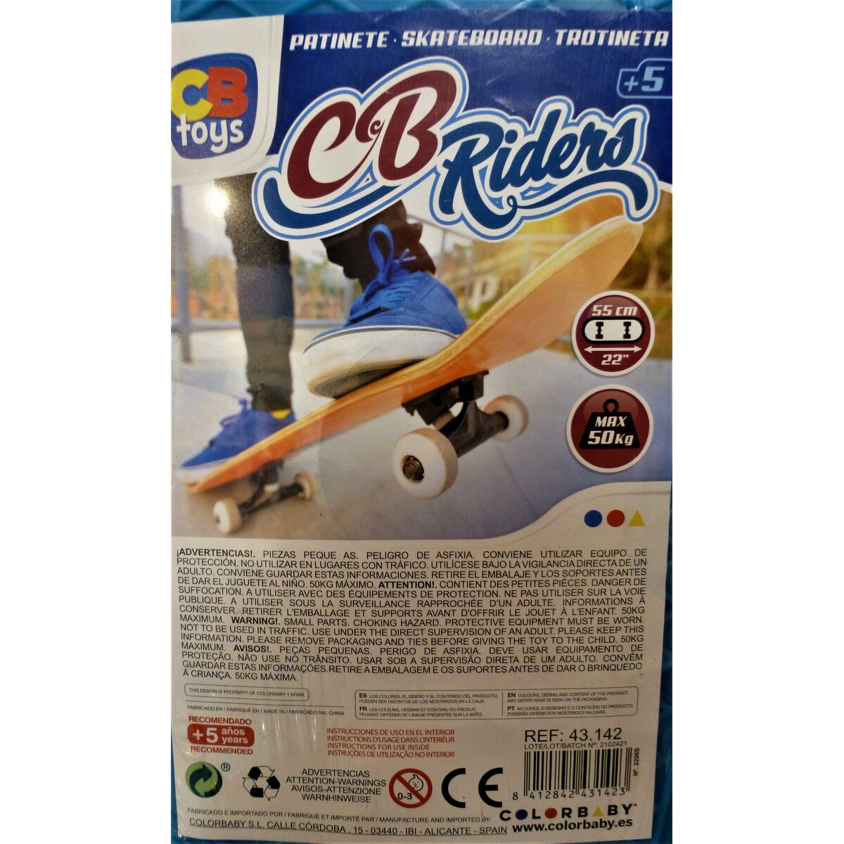 Skateboard Colorbaby Röd (6 antal) - 11