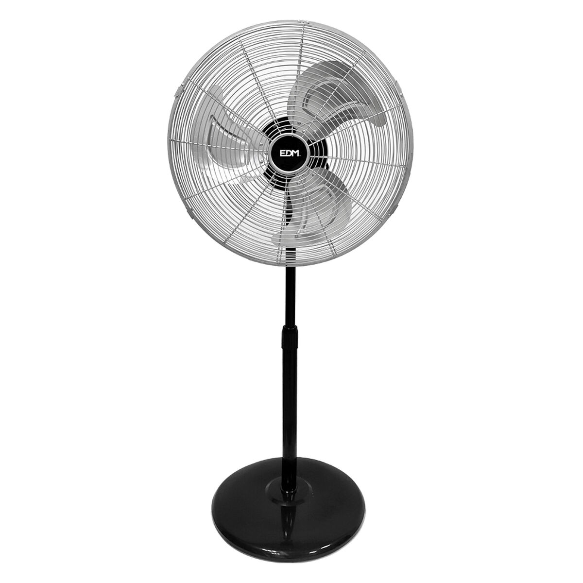 Stående Fläkt EDM 33528 Svart matt 80 W Ø 50 cm industriell