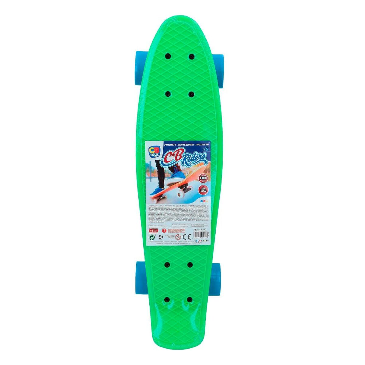 Skateboard Colorbaby Grön (6 antal) - 10