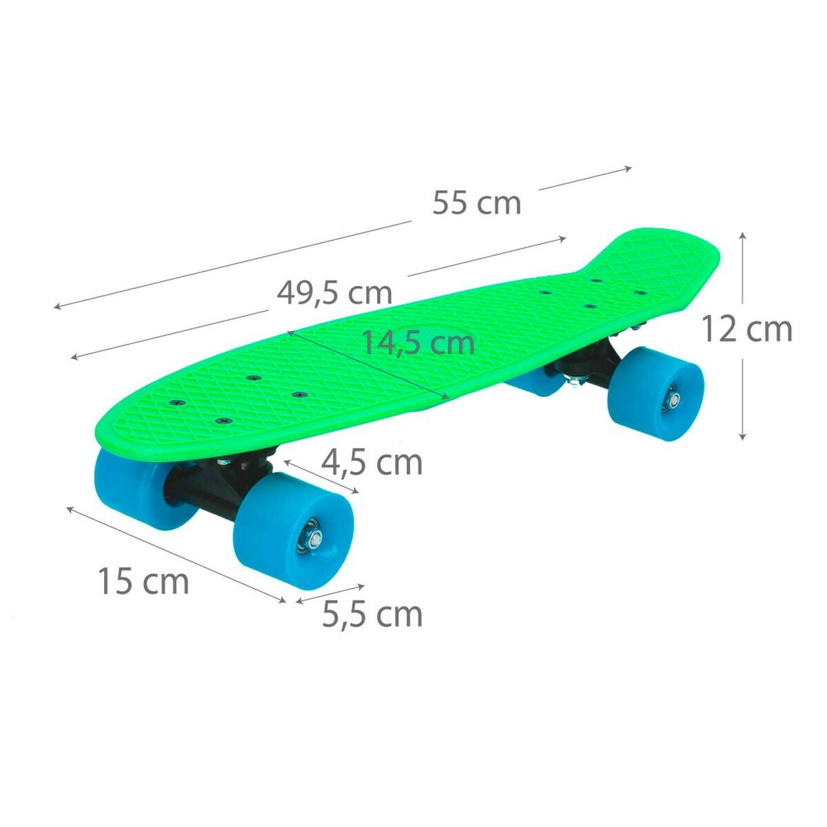 Skateboard Colorbaby Grön (6 antal) - 3
