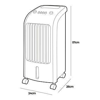 Bärbar luftkonditionering EDM 33516 80 W 3,6 L