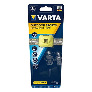 LED-lampa för huvudet Varta H30R 300 lm IPX4 3 W Gul