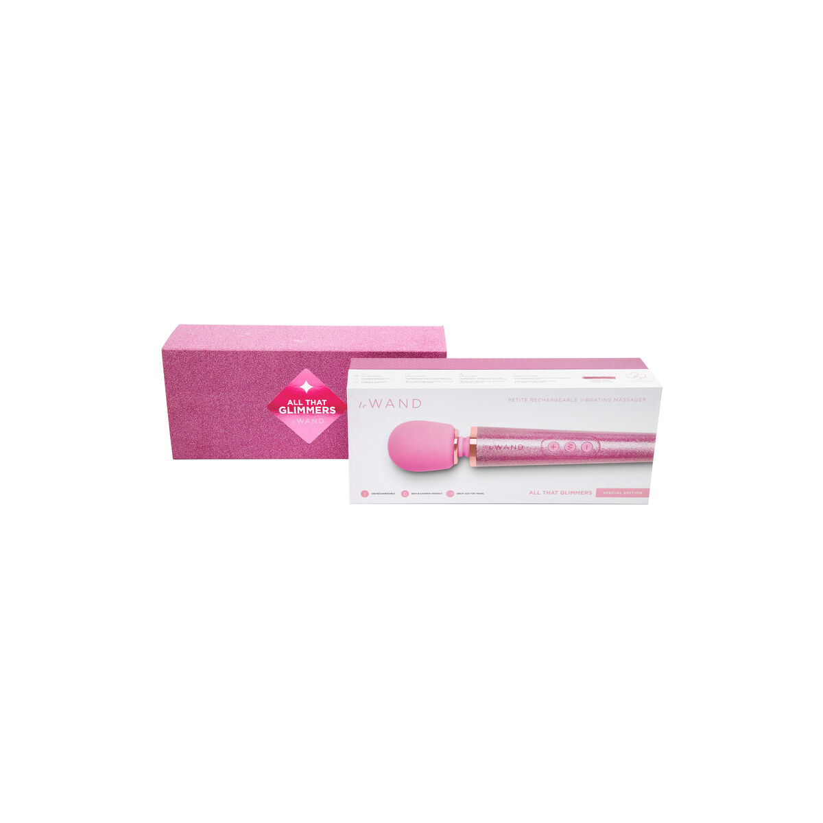 Vibrator Le Wand All That Glimmers Set Rosa