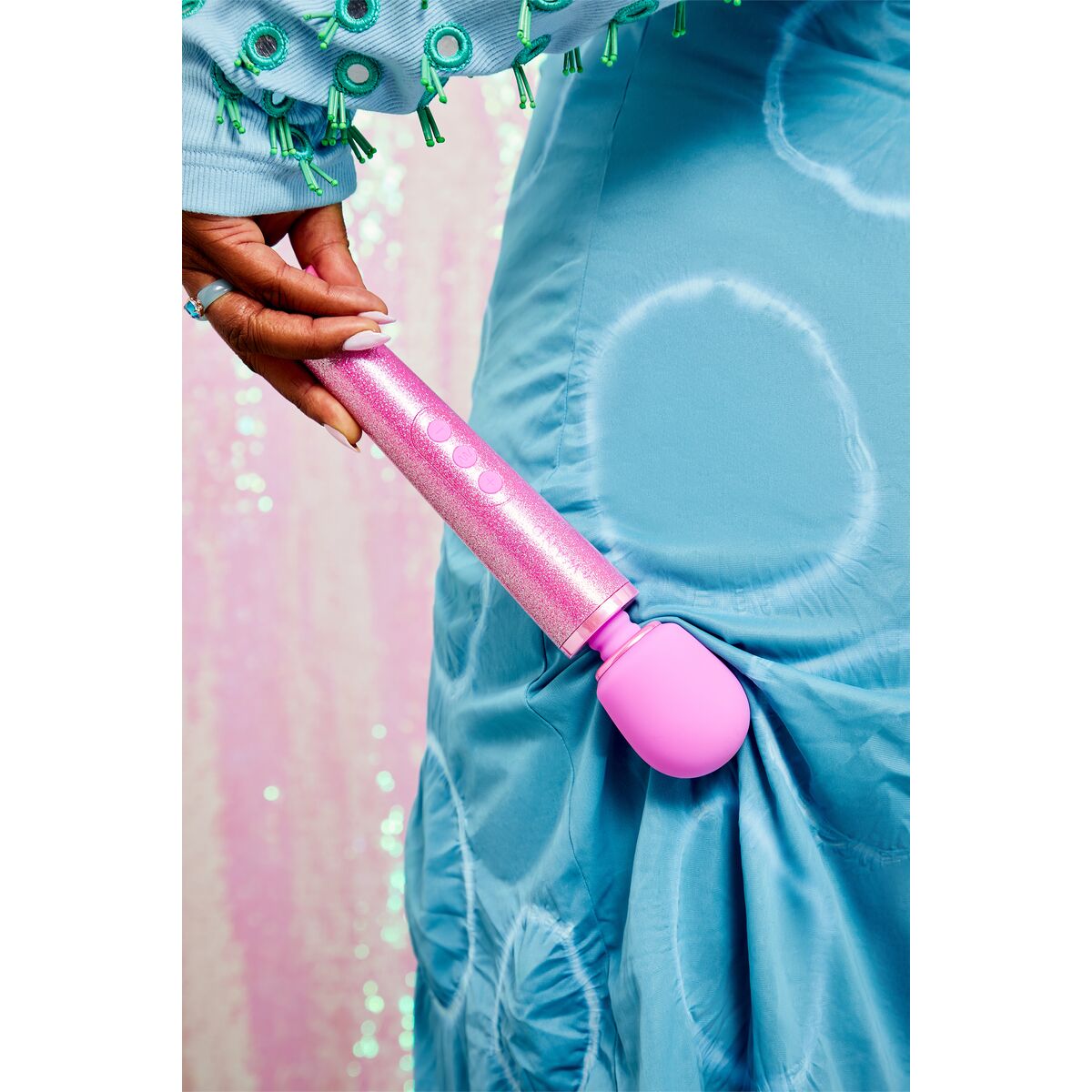 Vibrator Le Wand All That Glimmers Set Rosa - 8
