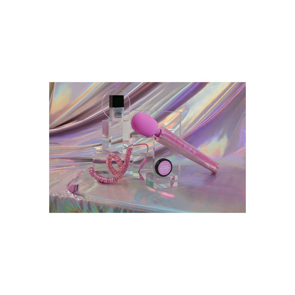 Vibrator Le Wand All That Glimmers Set Rosa - 6