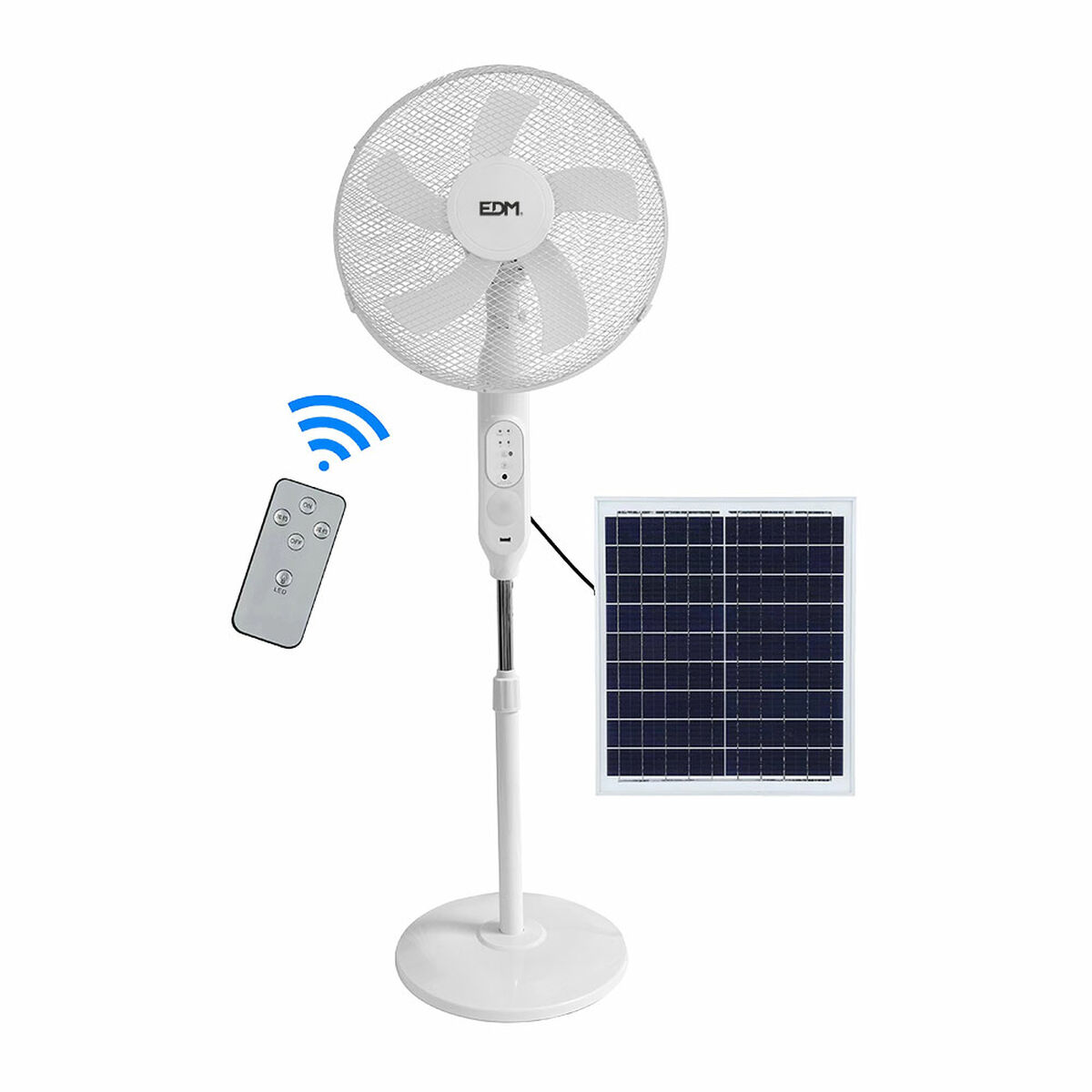 Stående Fläkt EDM 33523 Vit 25 W Sol