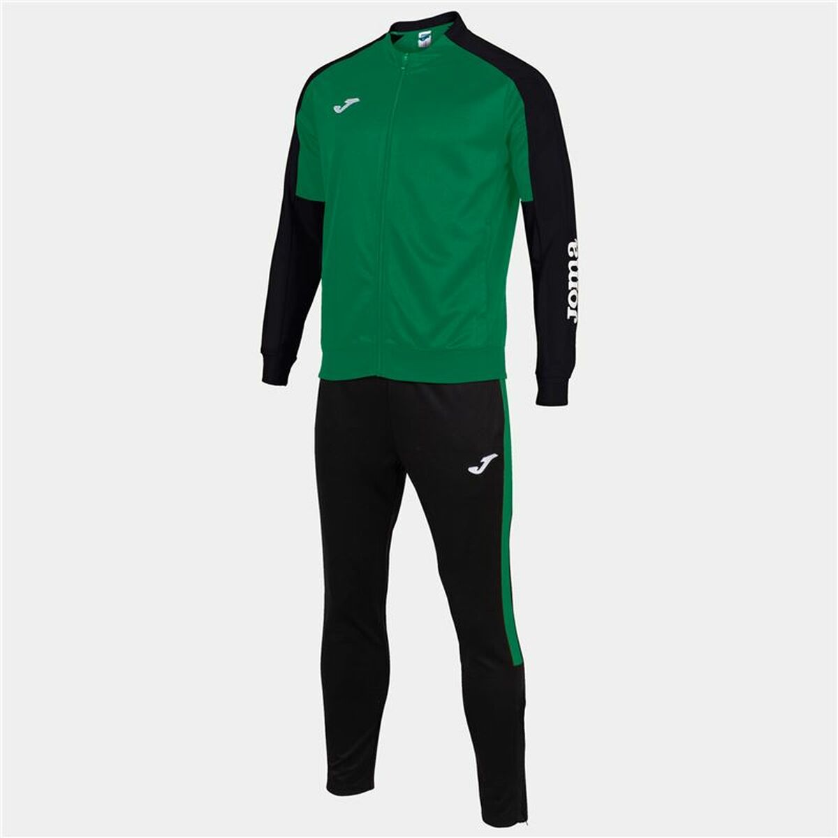 Träningsoverall, Vuxen Joma Sport Eco Championship Svart Grön Barn Män 2 Delar - 2