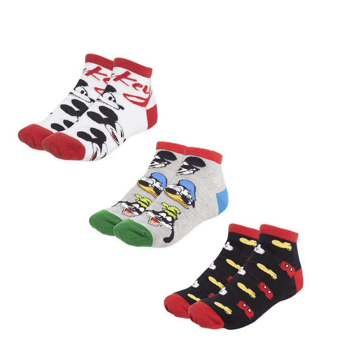 Strumpor Mickey Mouse Unisex 3 par - 12