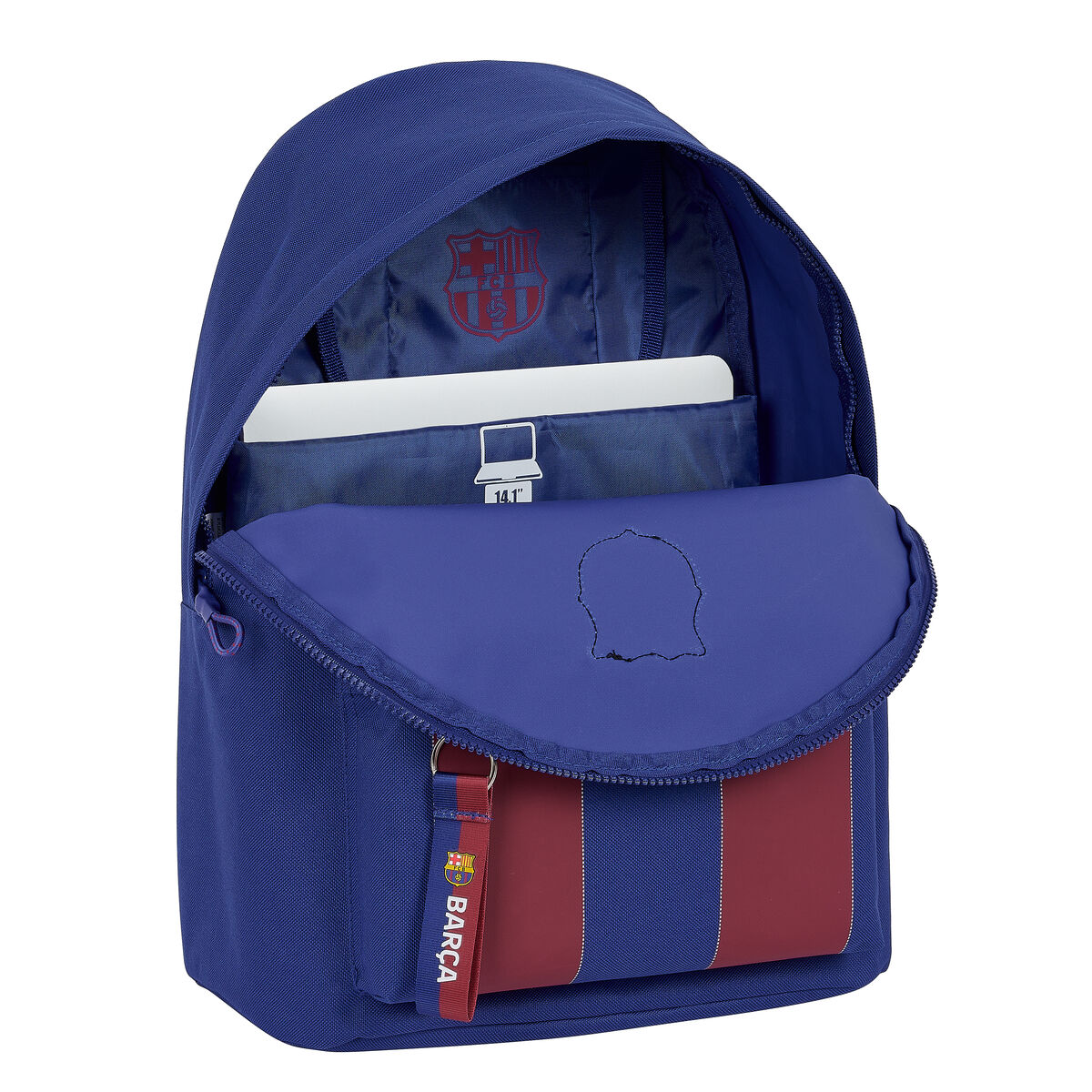 Laptopryggsäck F.C. Barcelona Röd Marinblå 31 x 41 x 16 cm - 2