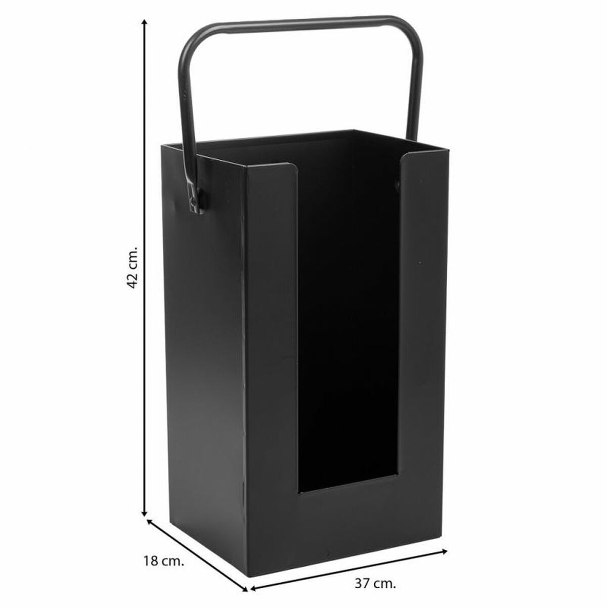 Korg för ved Alexandra House Living Järn 18 x 42 x 37 cm - 4