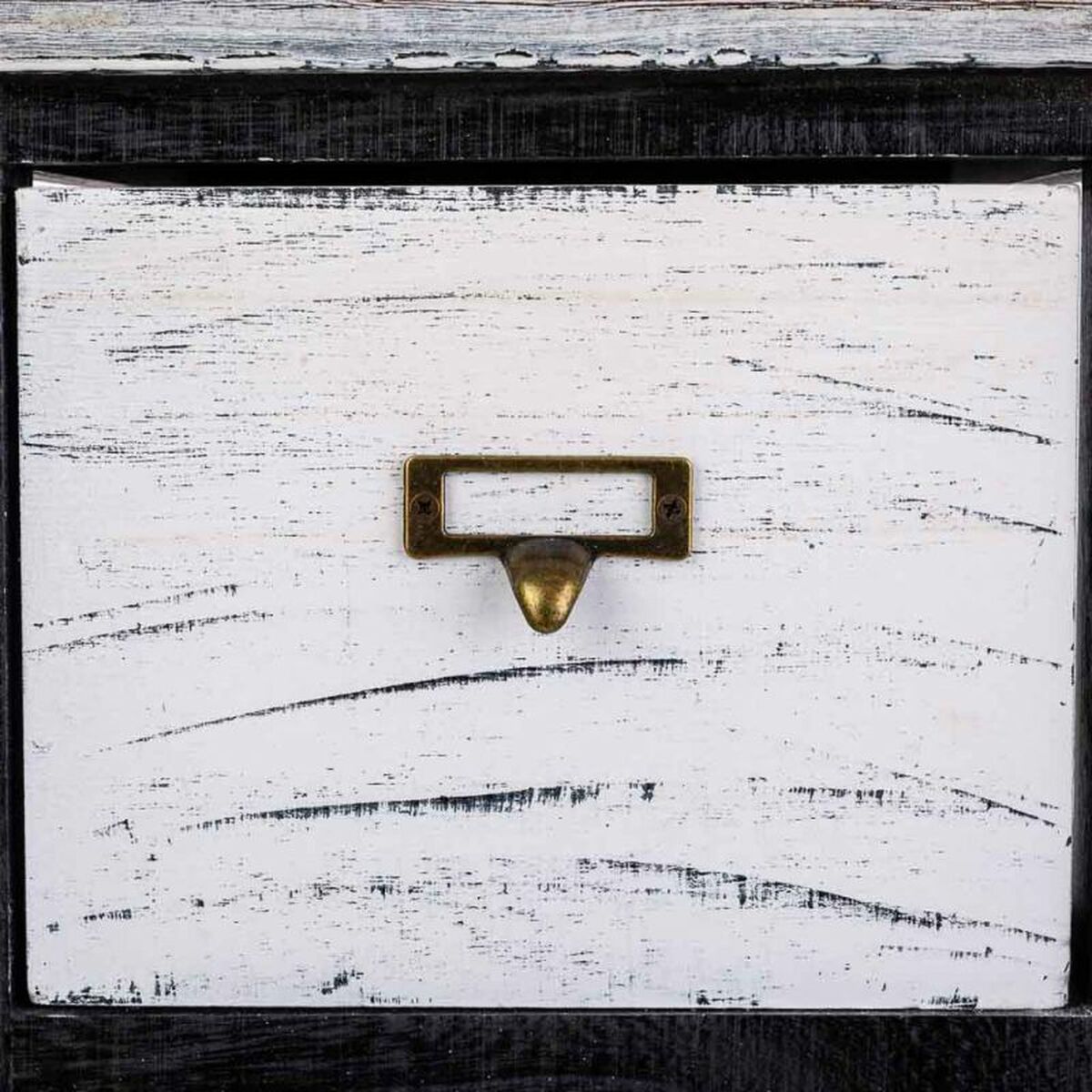 Byrå Alexandra House Living Vit Svart Paulowniaträ 32 x 81 x 26 cm - 6