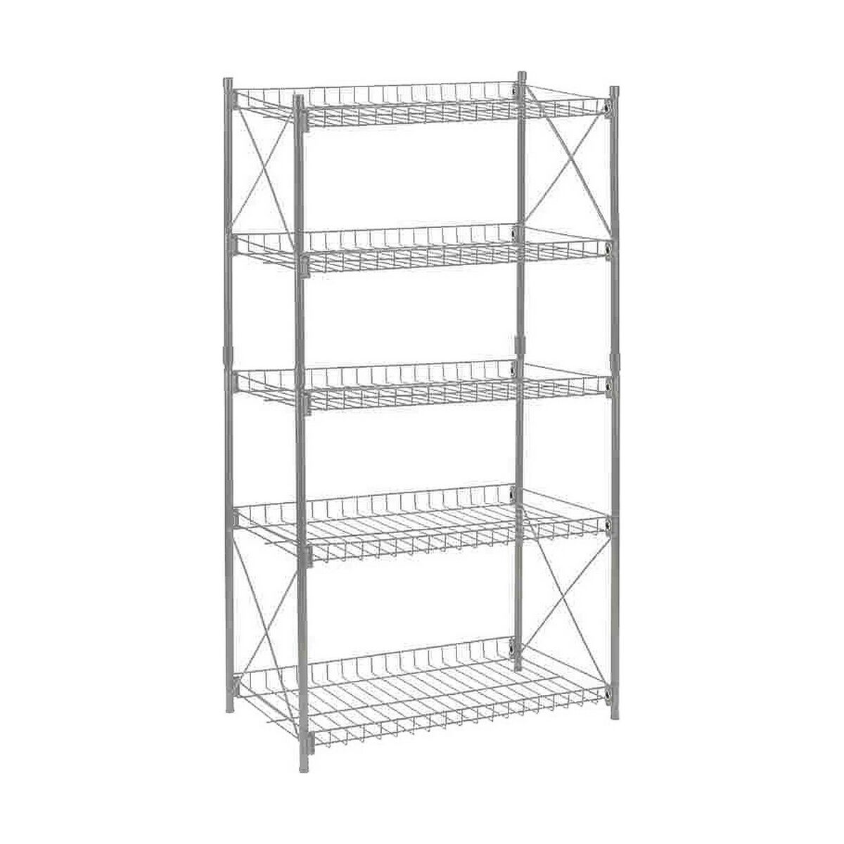 Bokhylla Confortime Metall 52 x 34 x 110 cm (2 antal) - 6