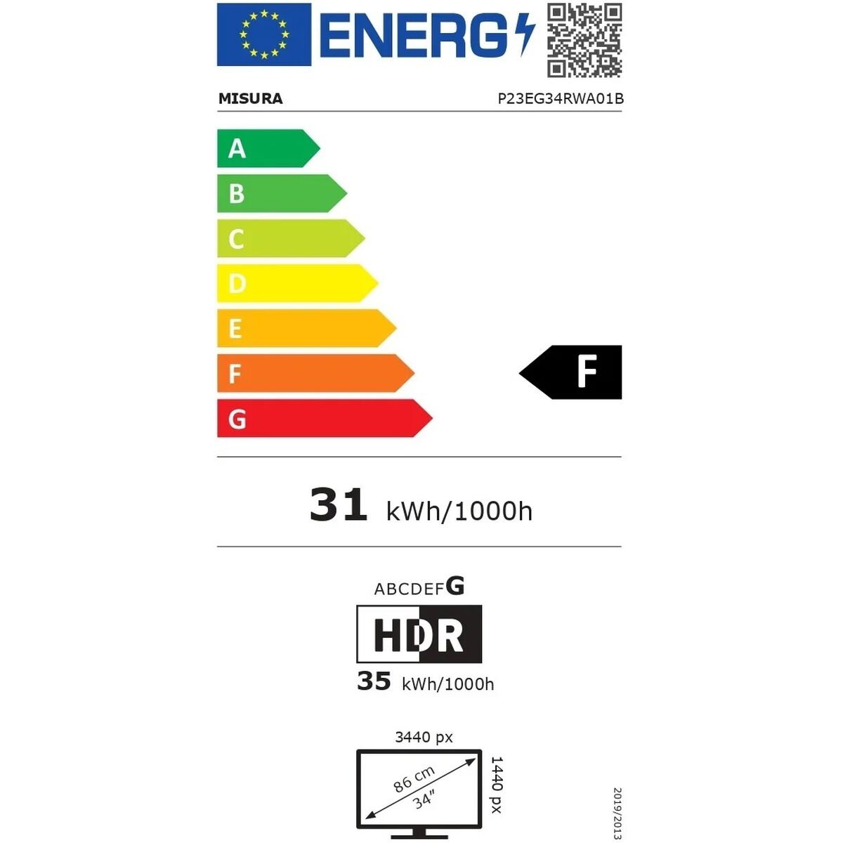 Monitor Misura EG34RWA 34" 165 Hz - 5
