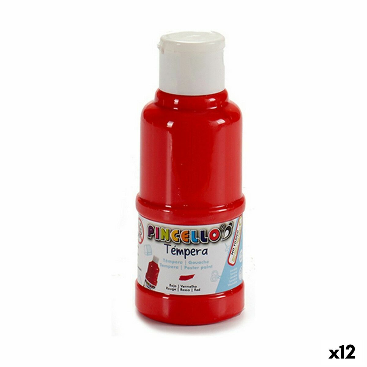 Gouache Pincello Röd 120 ml (12 antal)