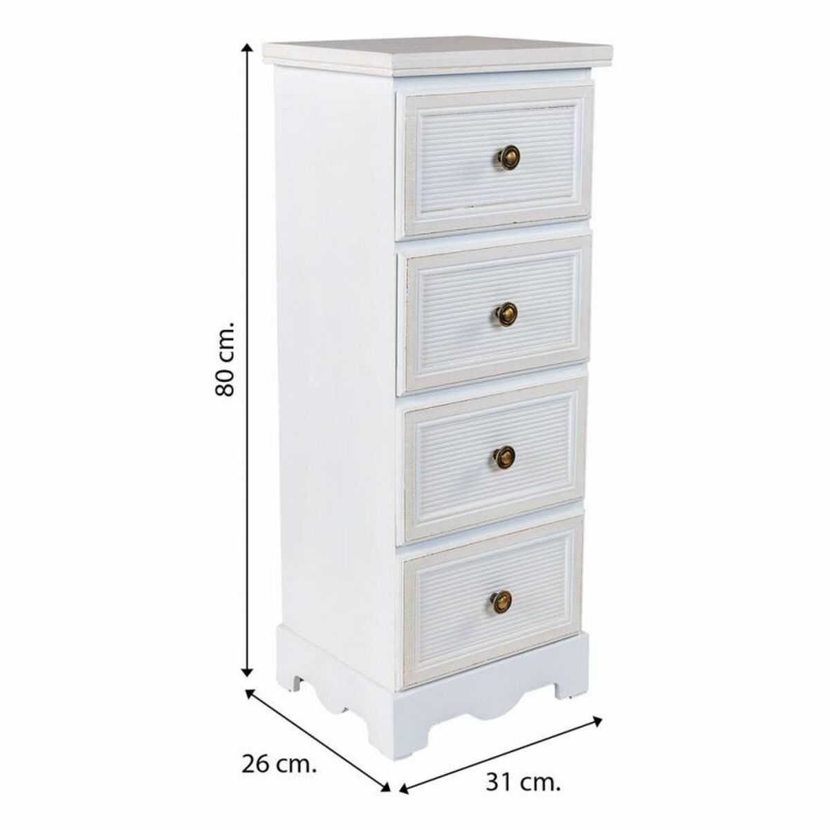 Byrå Alexandra House Living Trä MDF 26 x 80 x 31 cm - 8
