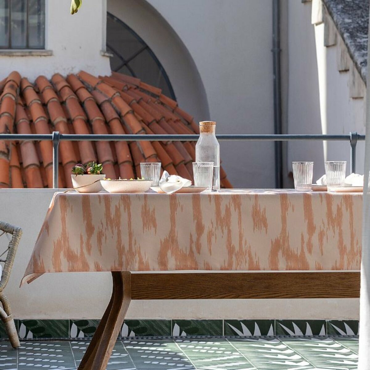 Fläckresistent bordsduk i harts Belum 0120-233 Multicolour 150 x 150 cm