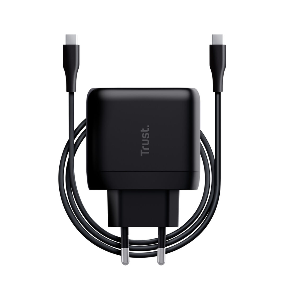 Väggladdare + USB-C kabel Trust 24817 Svart 65 W