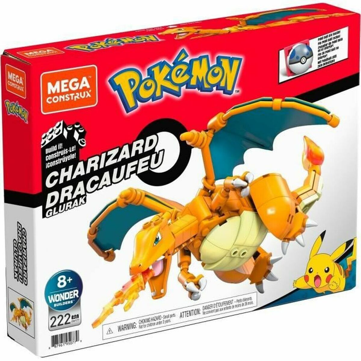 Playset Mega Construx Pokemon Dacofeu to build 210 Delar