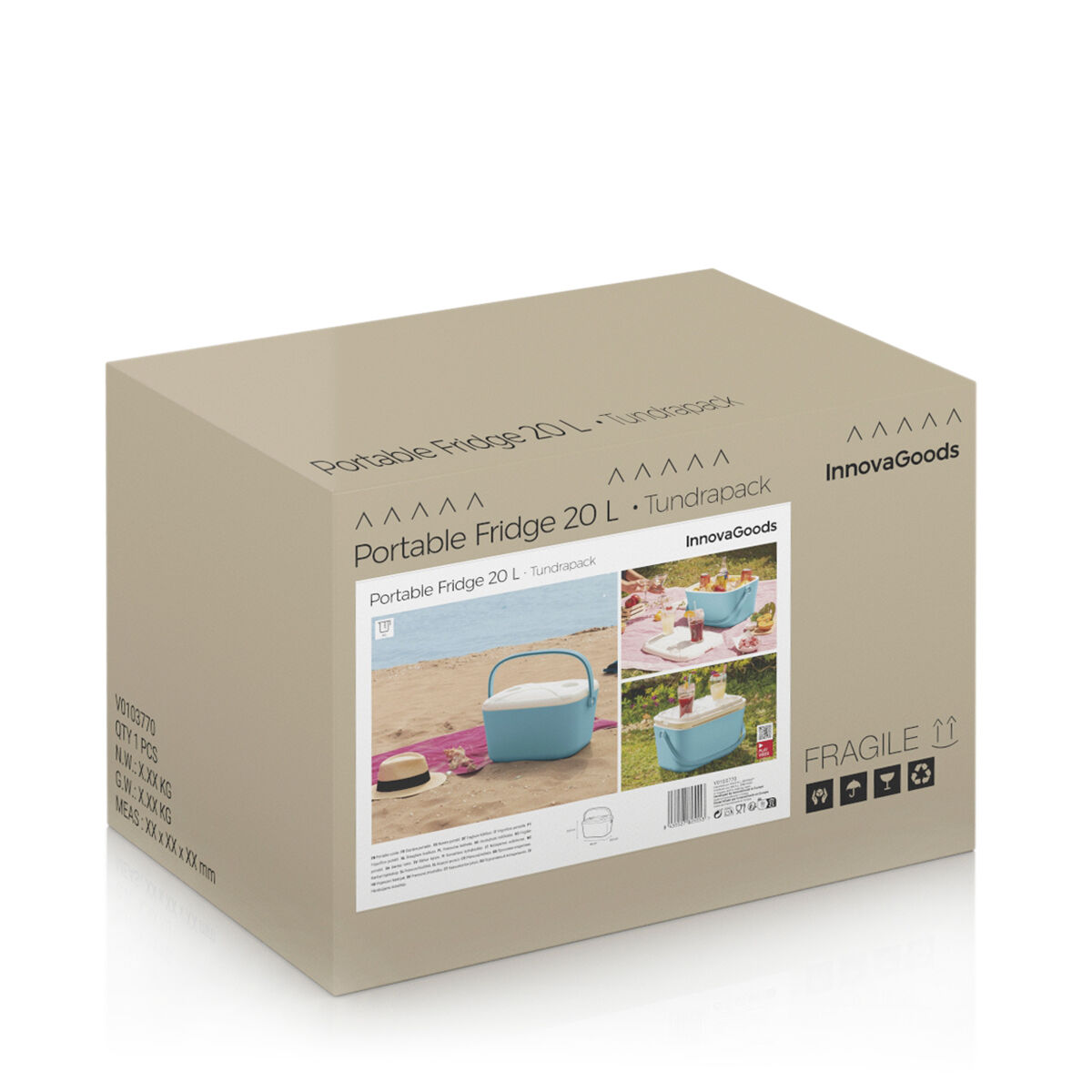 Bärbar styv kylare Koolty InnovaGoods 20 L - 4