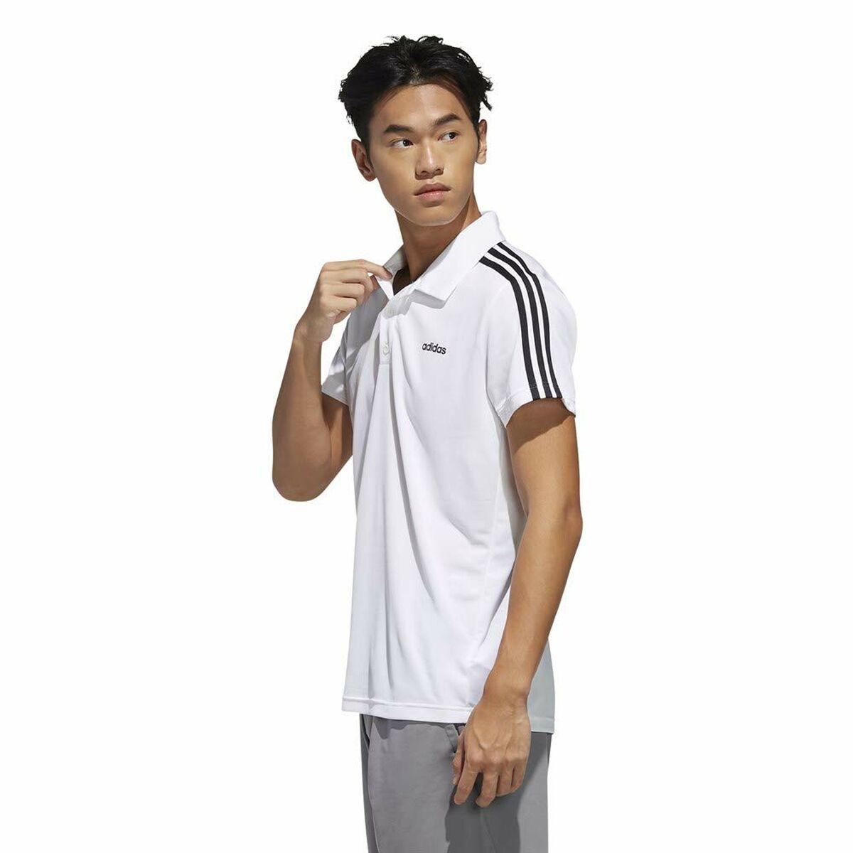 T-shirt med kortärm Herr Adidas M D2m Cla 3s Po (56) - 6