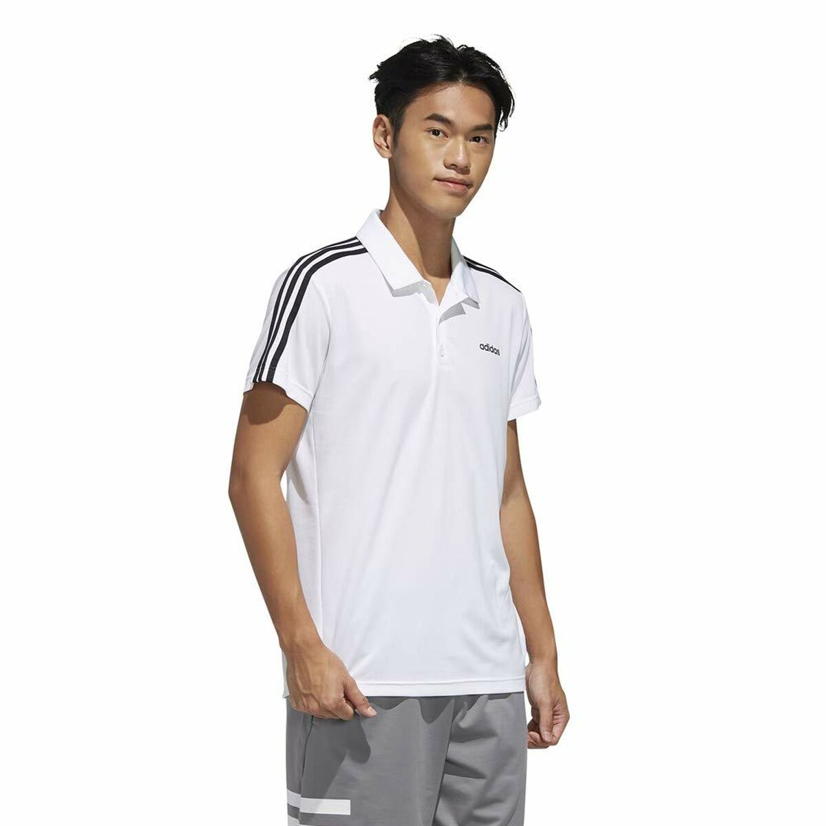 T-shirt med kortärm Herr Adidas M D2m Cla 3s Po (56) - 5