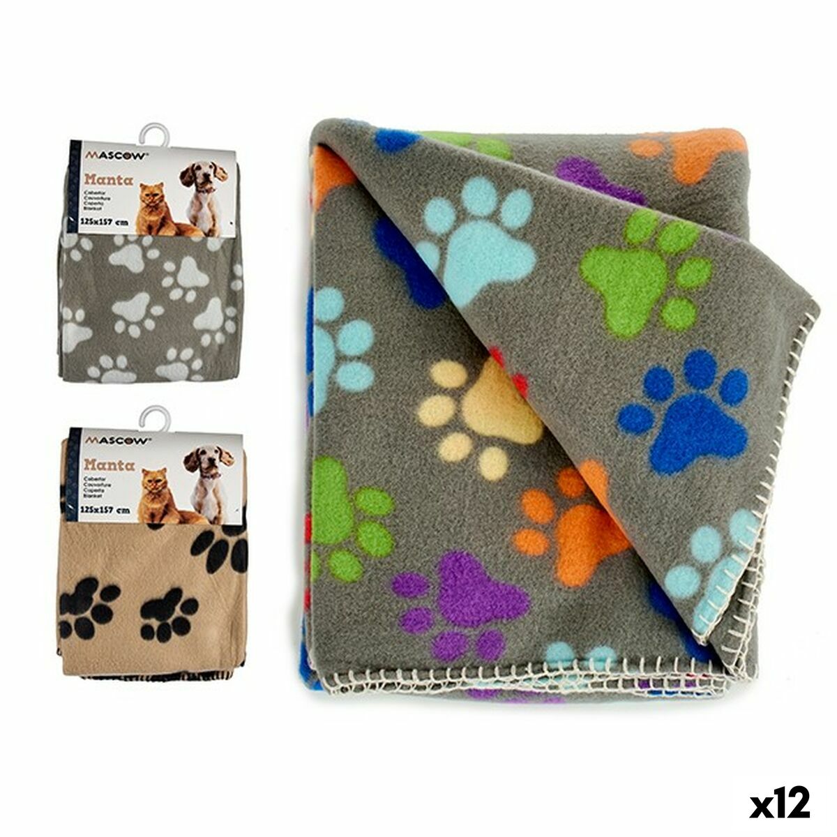 Husdjursfilt Mascow 39,5 x 7 x 27,5 cm (12 antal)