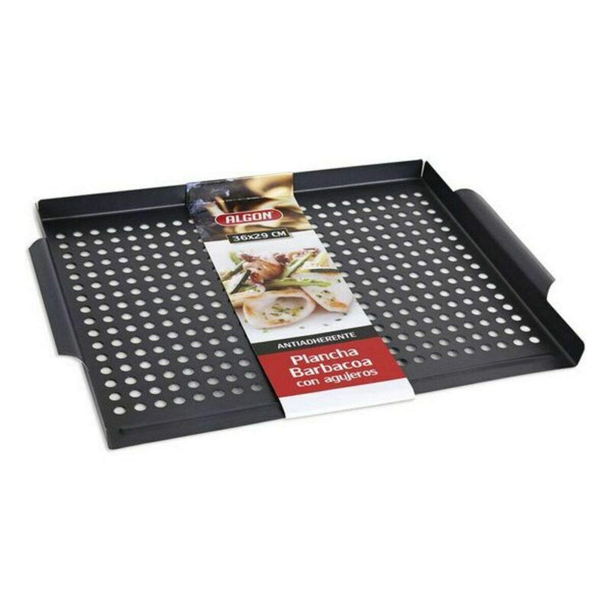 Grillpanna med hål för barbecue Algon (36 x 29 cm) - 2