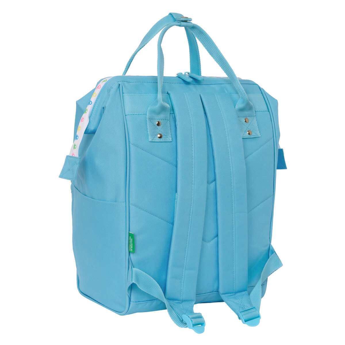 Laptopryggsäck Benetton Spring Himmelsblå 27 x 40 x 19 cm - 2