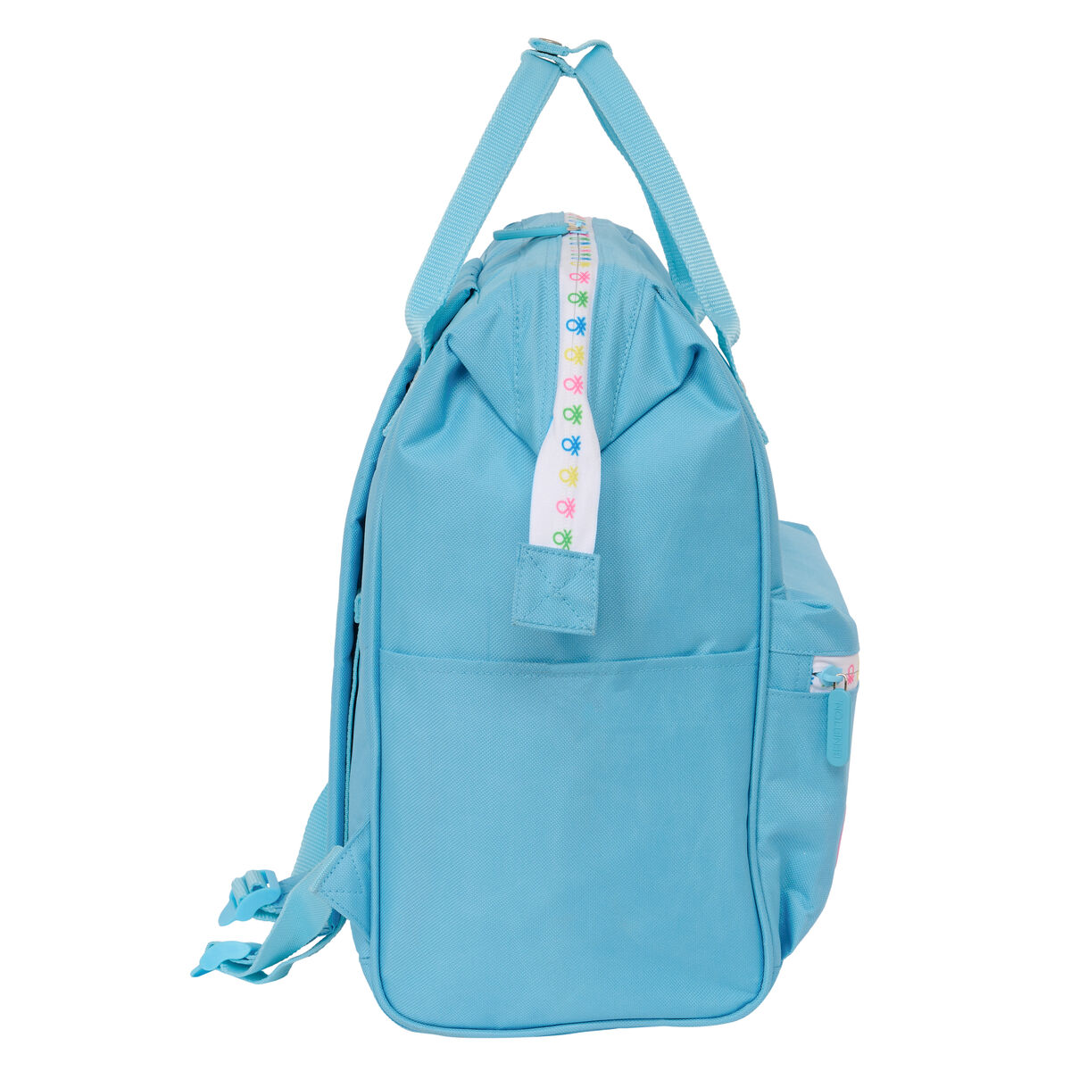 Laptopryggsäck Benetton Spring Himmelsblå 27 x 40 x 19 cm - 3
