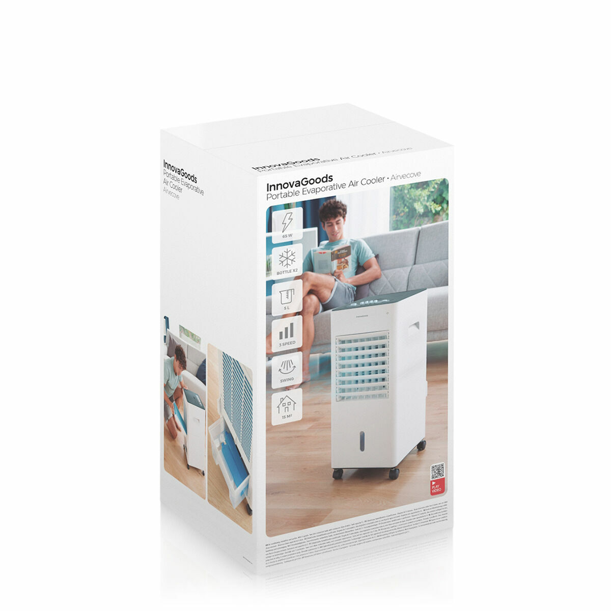 Bärbar multifunktionell evaporativ luftkonditionering Airvecove InnovaGoods 5 L 65 W - 2
