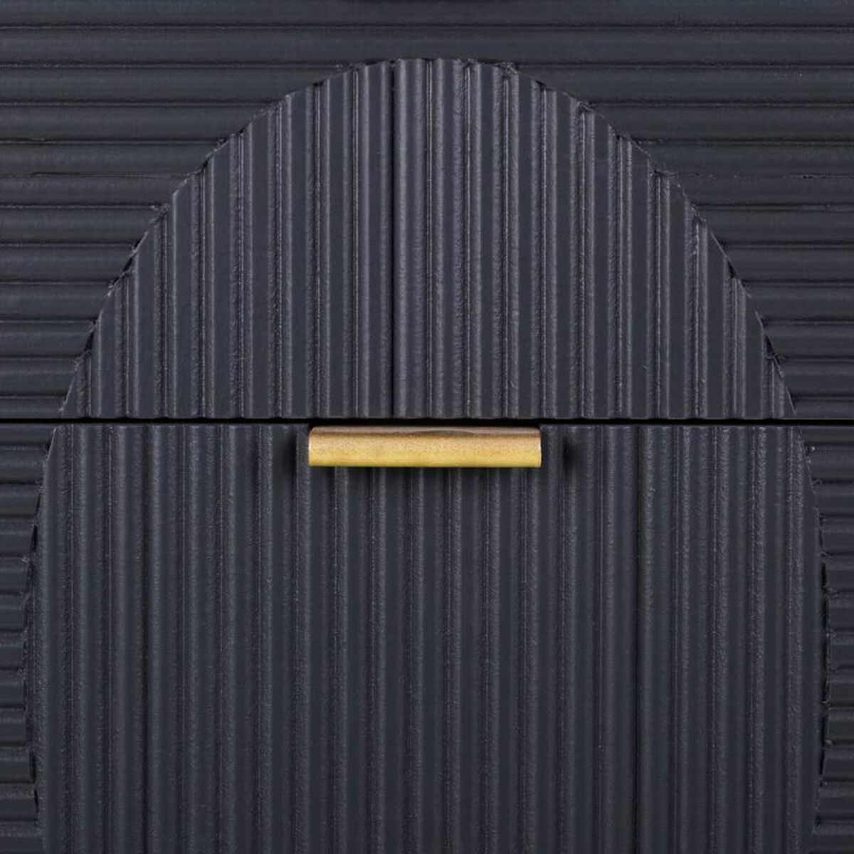 Kommod Alexandra House Living Gyllene Mörkgrå Trä MDF 36 x 100 x 42 cm - 7