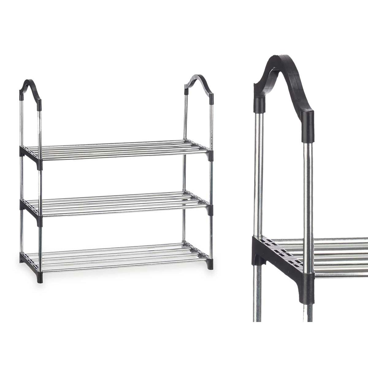 Skoställ Kipit 1064 Silvrig 58 x 26 x 58 cm 3 Hyllor - 7