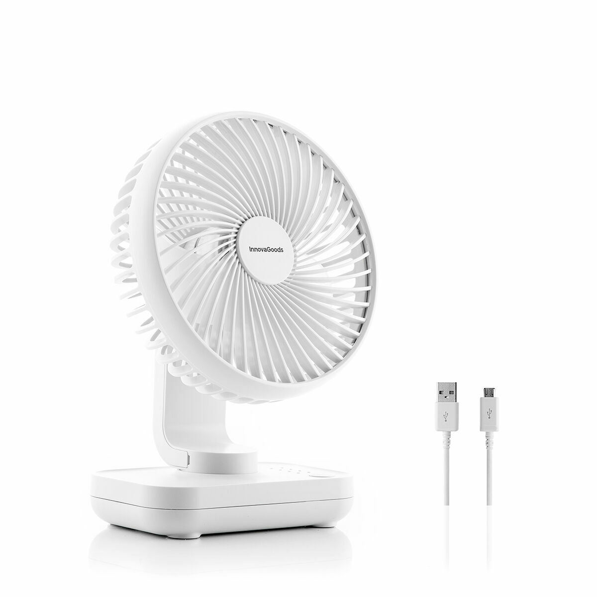 Laddningsbar Skrivbordsfläkt Fanrec InnovaGoods Ø5,4'' 3600 mAh / 13,3 W - 4