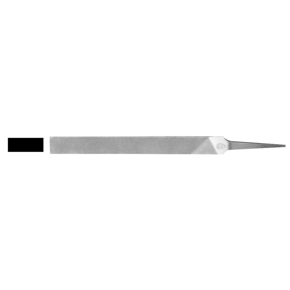 Platt fil ERIZO 12" Parallell Nog - 2
