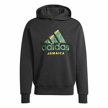 Tröja med huva Herr Adidas Jamaica Seasonal Doubleknit Svart
