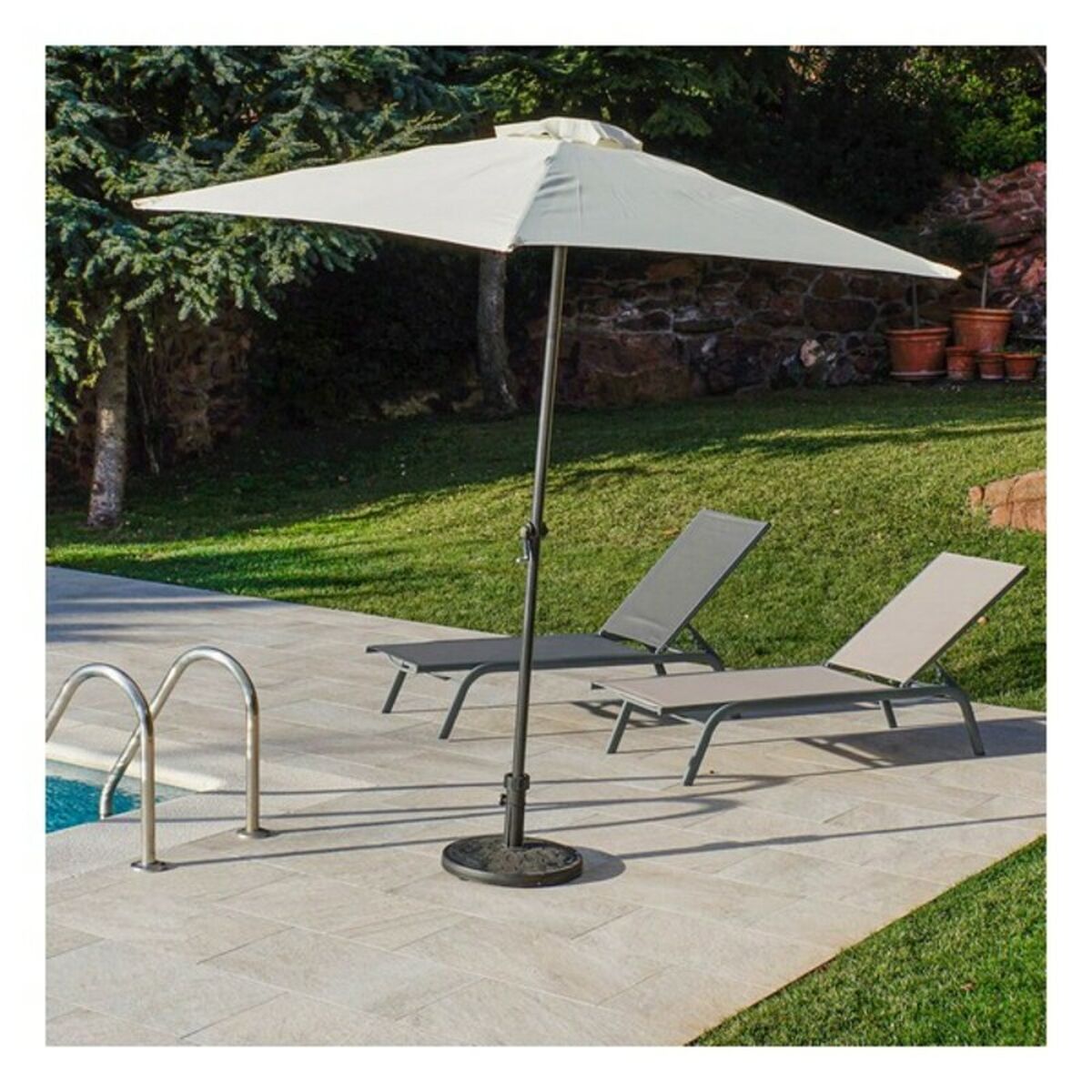 Edények DKD Home Decor liggande PVC Aluminium (191 x 58 x 98 cm) - 6